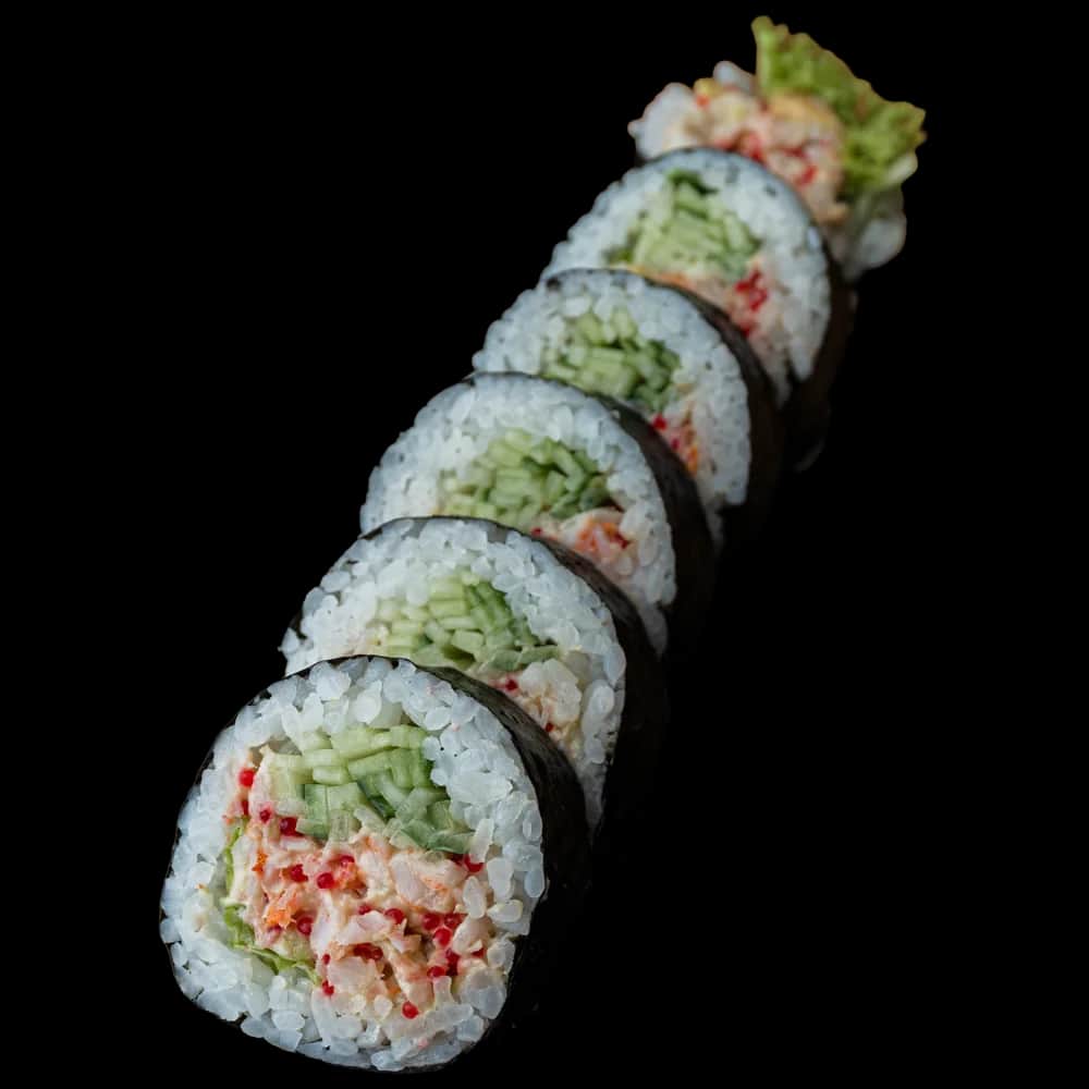 Futomaki – Sałatka z krewetek, ogórek (6 szt.)