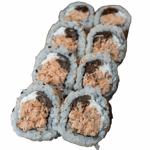 California Maki (8 szt.) - Łosoś pieczony, serek, kanpyo