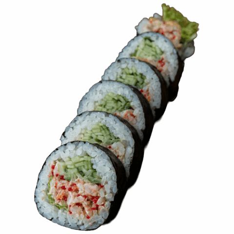 Futomaki – Sałatka z krewetek, ogórek (6 szt.)