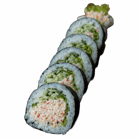Futomaki – Sałatka surimi, ogórek (6 szt.)